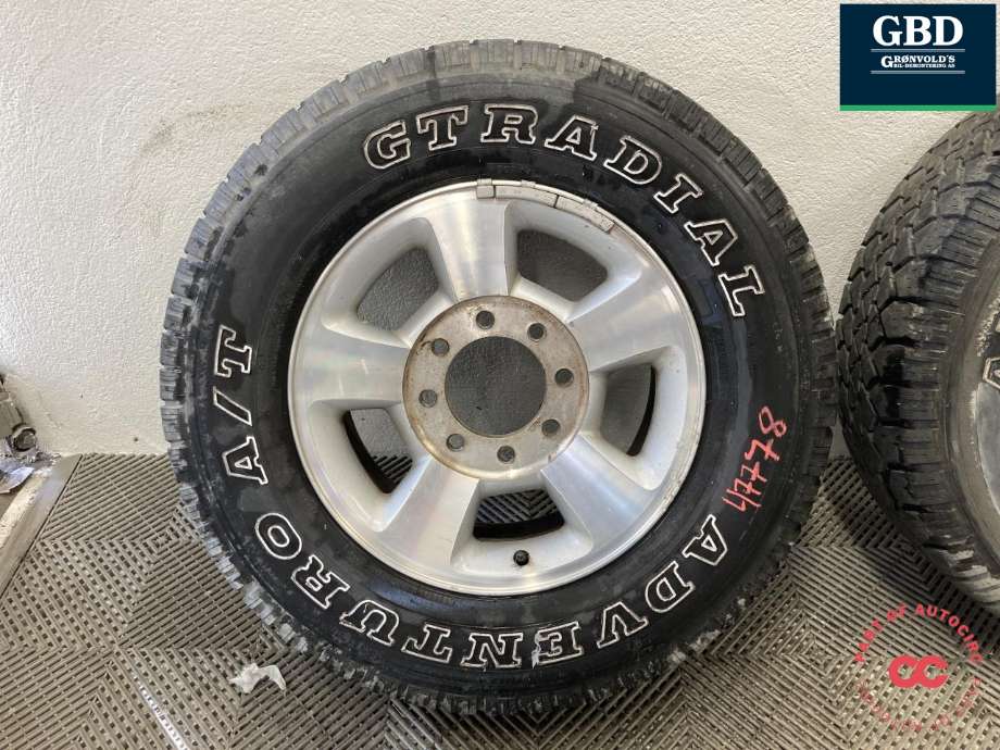 Hjulsett aluminium sommer til Dodge Ram 2003-2008 (Type III)  (GT RADIAL|ADVENTURO A/T|265/70R17  8JX17 ET IKKE SYNLIG|7.3-7.9 MM)