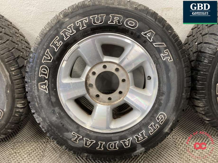 Hjulsett aluminium sommer til Dodge Ram 2003-2008 (Type III)  (GT RADIAL|ADVENTURO A/T|265/70R17  8JX17 ET IKKE SYNLIG|7.3-7.9 MM)