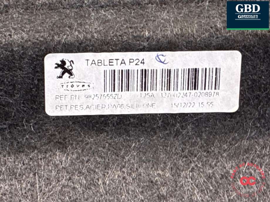 Hattehylle til Peugeot e-2008 2019-->>