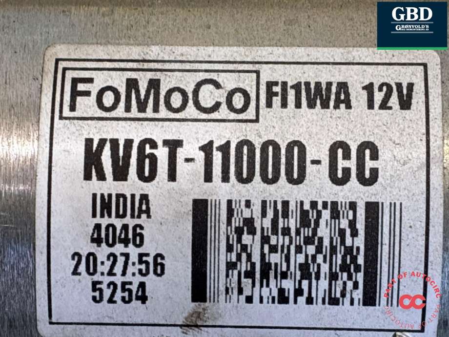 Starter diesel til Ford Transit Connect 2018-->> Type II, Fase 2 (2250037|)
