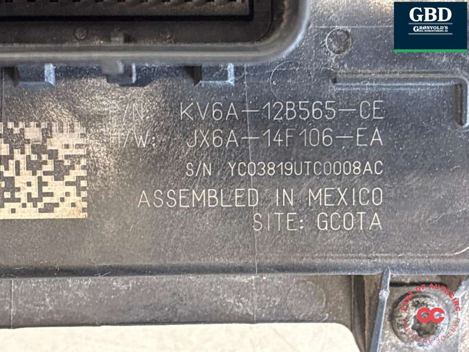 Styreenhet girkasse til Ford Transit Connect 2018-->> Type II, Fase 2 (KV6A12B565BG|)