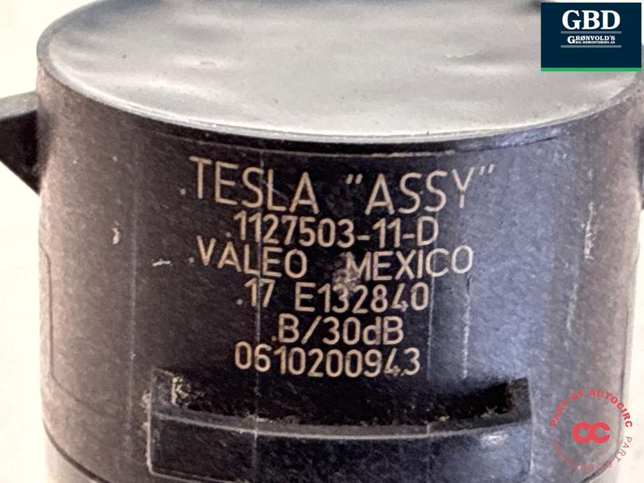 Parkeringssensor bak til Tesla Model 3 2018-2023 (Fase 1)  (1127502-11-D|)
