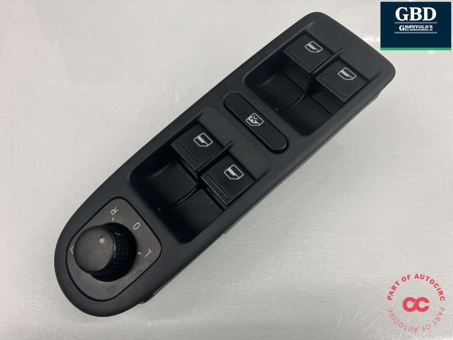 Bryter ruteheis førerdørspanel til VW Golf VI 2008-2012  (1K4 959 857 C  REH|1K4 959 857 B  REH|1K4 959 857 B| 1K0 959 565 K)