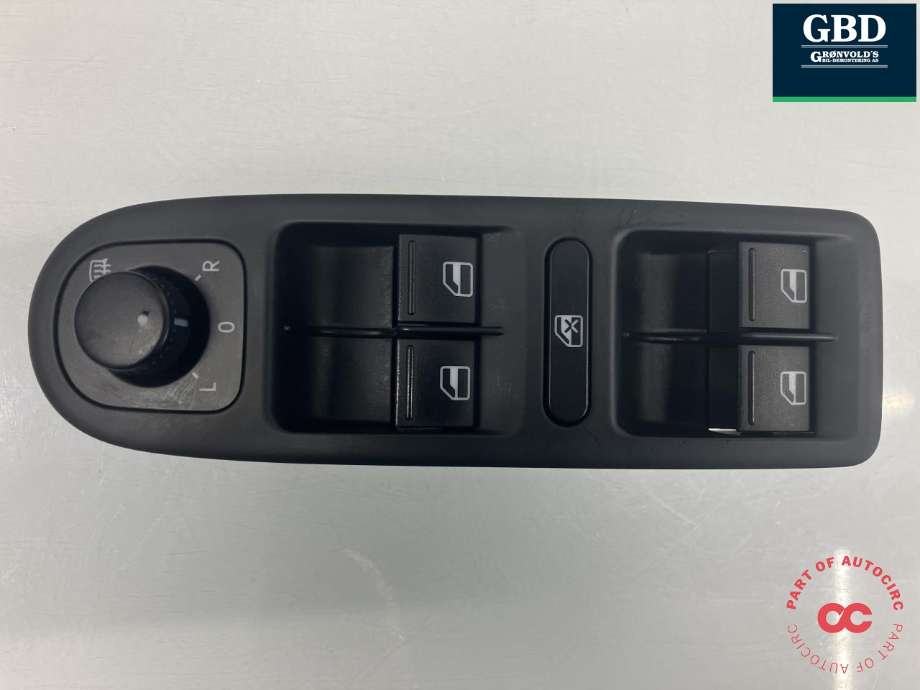 Bryter ruteheis førerdørspanel til VW Golf VI 2008-2012  (1K4 959 857 C  REH|1K4 959 857 B  REH|1K4 959 857 B| 1K0 959 565 K)