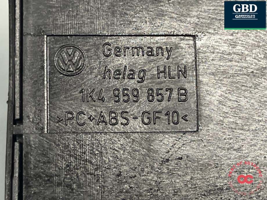 Bryter ruteheis førerdørspanel til VW Golf VI 2008-2012  (1K4 959 857 C  REH|1K4 959 857 B  REH|1K4 959 857 B| 1K0 959 565 K)