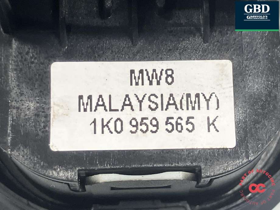 Bryter ruteheis førerdørspanel til VW Golf VI 2008-2012  (1K4 959 857 C  REH|1K4 959 857 B  REH|1K4 959 857 B| 1K0 959 565 K)