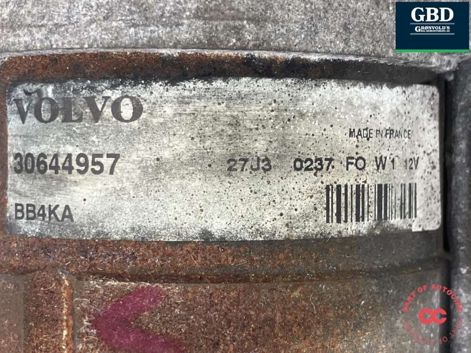 Starter diesel til Volvo V60 2010-2013 (Type I, Fase 1)  (36051780|30644957|)