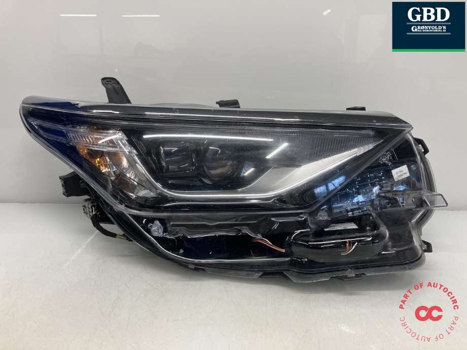 Frontlykt høyre full-LED til Toyota Auris, 2015-2019 (Type II, Fase 2)  (VALEO|8113002K60)
