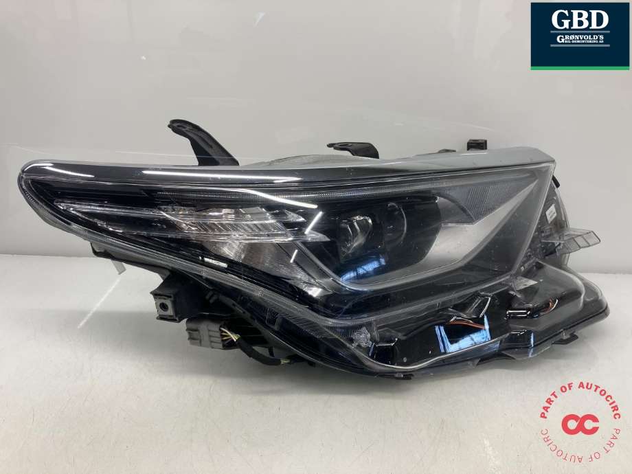Frontlykt høyre full-LED til Toyota Auris 2015-2019 (Type II, Fase 2)  (VALEO|8113002K60|81110-02K60|90070907)