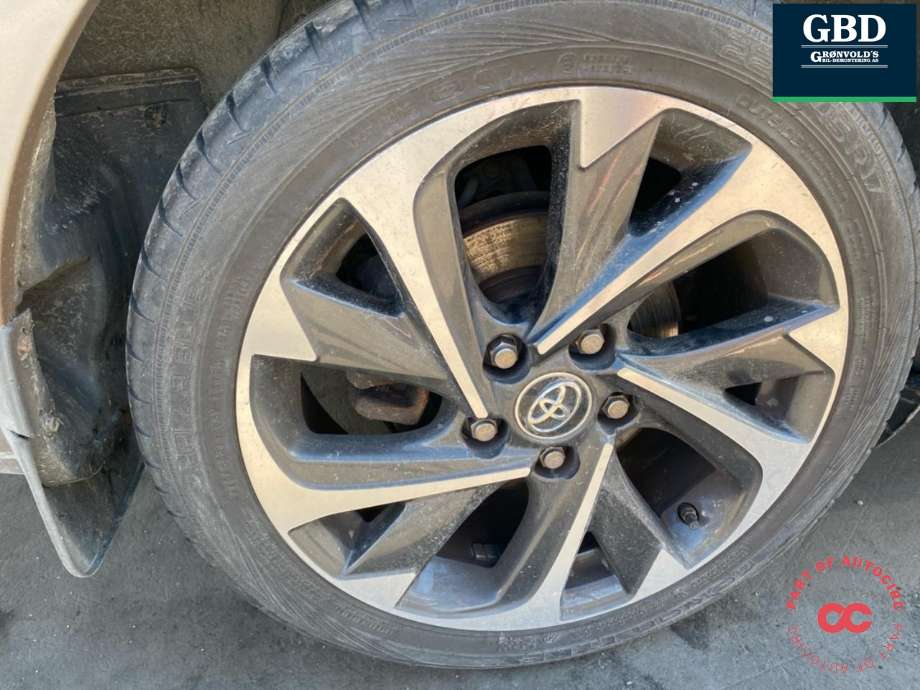 Hjulsett aluminium sommer til Toyota Auris 2015-2019 (Type II, Fase 2)