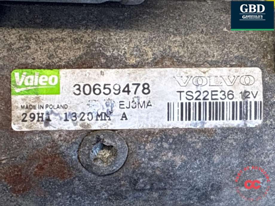 Starter diesel til Volvo V70 2007-2013 (Type III, Fase 1) (|30659478)