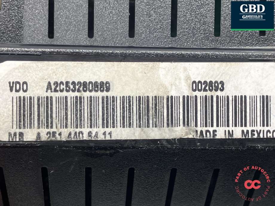 Instrumentpanel til Mercedes R-Klasse 2006-2013 (W251) (W251) (VDO||A 251 440 64 11|A2C53280889)