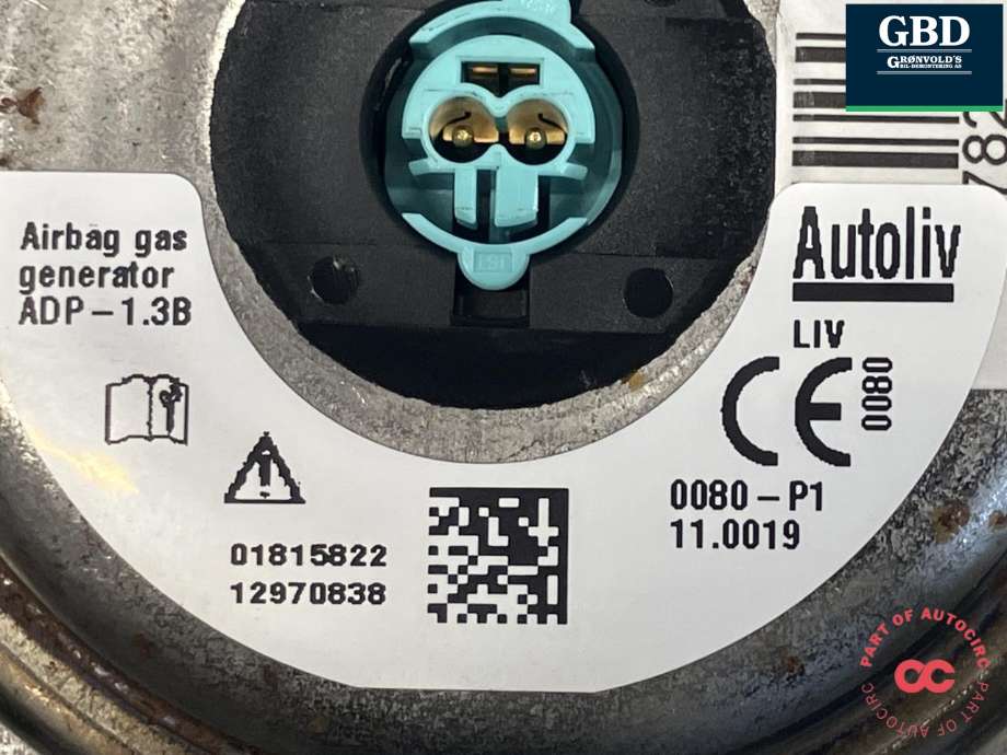 Airbag rattpute til Toyota Yaris 2020-->> (Type IV) (AUTOLIV||6441513 D|45130-K0040-CT)