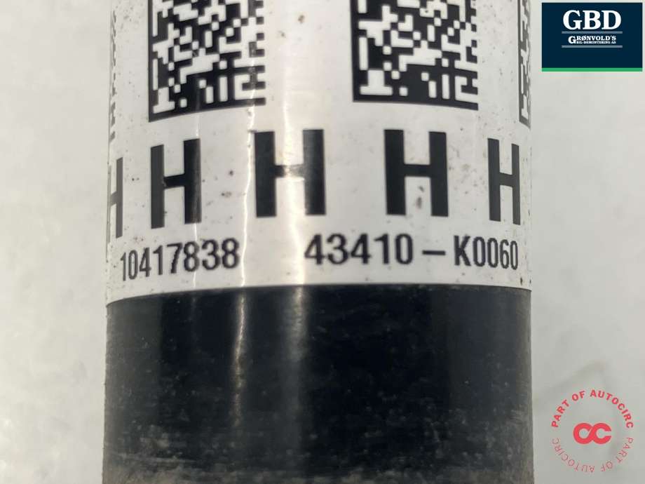 Drivaksel høyre foran, bensin/automat til Toyota Yaris 2020-->> (Type IV) (|43410-K0060|10417838)