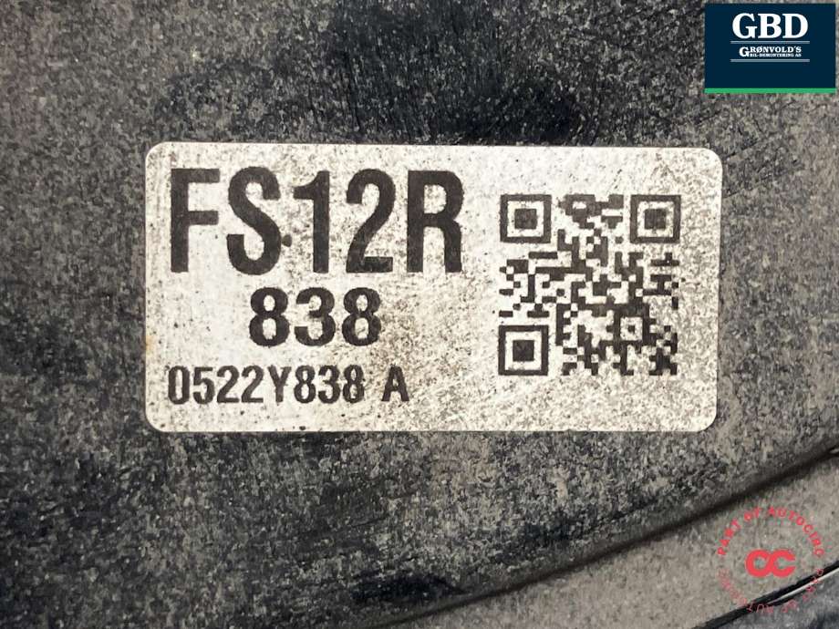 Hjulspindel høyre foran til Toyota Yaris 2020-->> (Type IV)  (4321102410|0522Y838 A|FS12R 838)