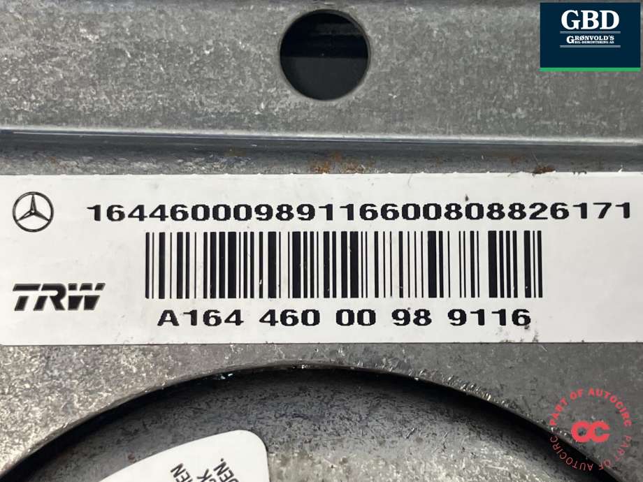 Airbag rattpute til Mercedes R-Klasse 2006-2013 (W251) (W251) (TRW|A 164 460 00 98 9116|A 164 460 00 98|)
