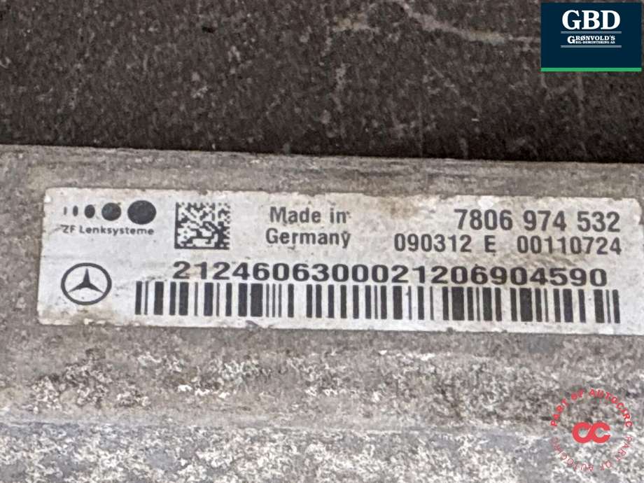 Tannstang til Mercedes E-Klasse 2009-2013 (Fase 1) (W212) (W212) (A 212 460 84 00| A 212 460 71 00|A 212 460 98 00| A 212 460 63 00| A 212 460 62 00|A 212 460 56 00| A 212 460 52 00| A 212 460 45 00)