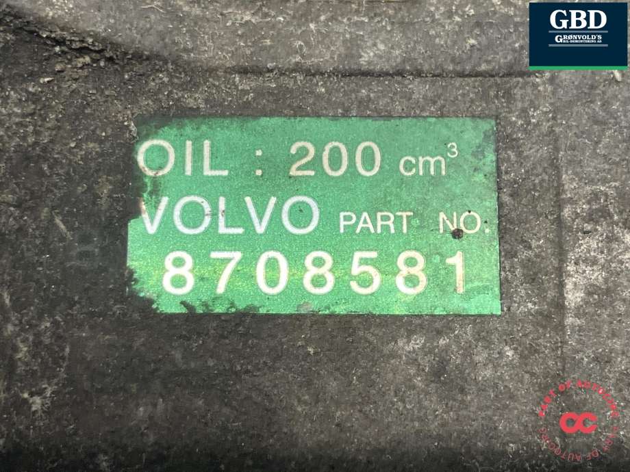 Aircondition kompressor til Volvo XC90 2002-2006 (Type I, Fase 1)  (VALEO|36001066|30761389|)