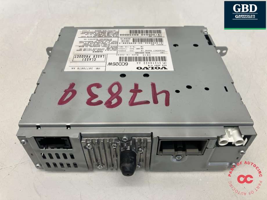 Bilstereo til Volvo XC90 2002-2006 (Type I, Fase 1)  (MITSUBISHI|36050348|31210422|6CD26W)