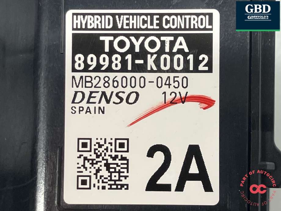 Styreenhet diverse til Toyota Yaris 2020-->> (Type IV) (DENSO||89981-K0012|MB286000-0450)