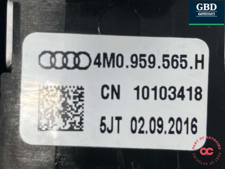 Bryter ruteheis førerdørspanel til Audi A4, Allroad 2016-->> (Type II) (B9) (B9) (|4M0 959 565 H)