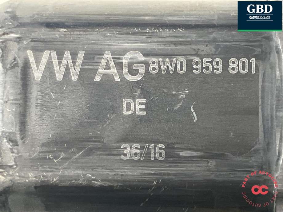 Ruteheis, kun motor, venstre foran til Audi A4, Allroad 2016-->> (Type II) (B9) (B9) (|8W0 959 801)