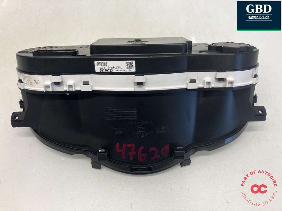 Instrumentpanel til Kia Carens 2013-2018 Type III (|94018-A4001|11002-464310Q)