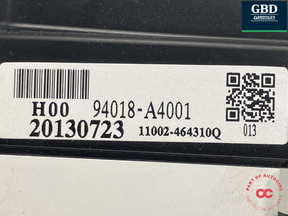 Instrumentpanel til Kia Carens 2013-2018 Type III (|94018-A4001|11002-464310Q)