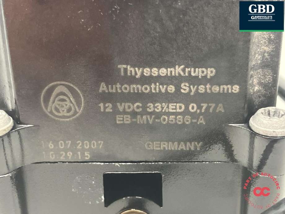 Ventilblokk luftfjæring til BMW X5 2007-2013 (E70) (E70) (THYSSEN KRUPP|NO PART ID|EB-MV-0586-A|)