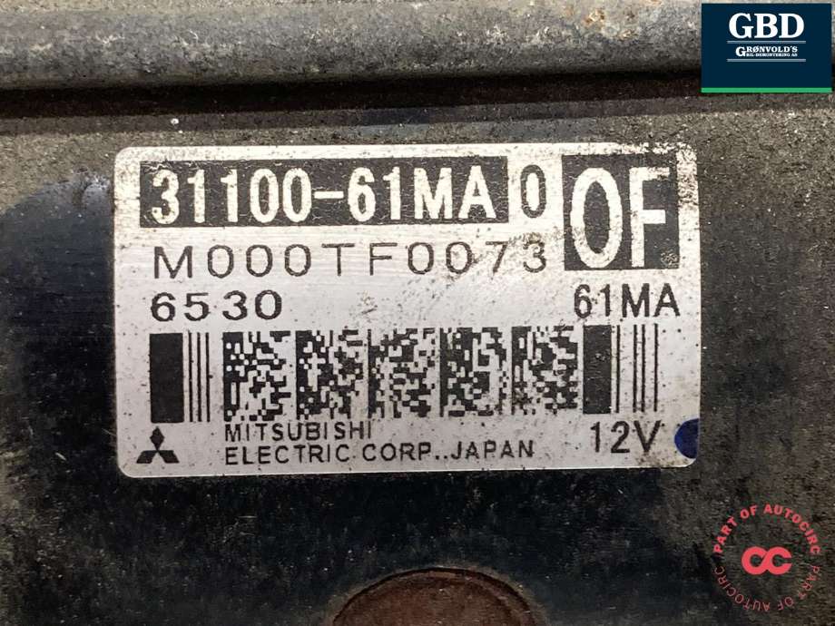 Starter til Suzuki SX4 S-CROSS 2013-->> (Type II) (31100-61MA0-000|31100-61MA0|)