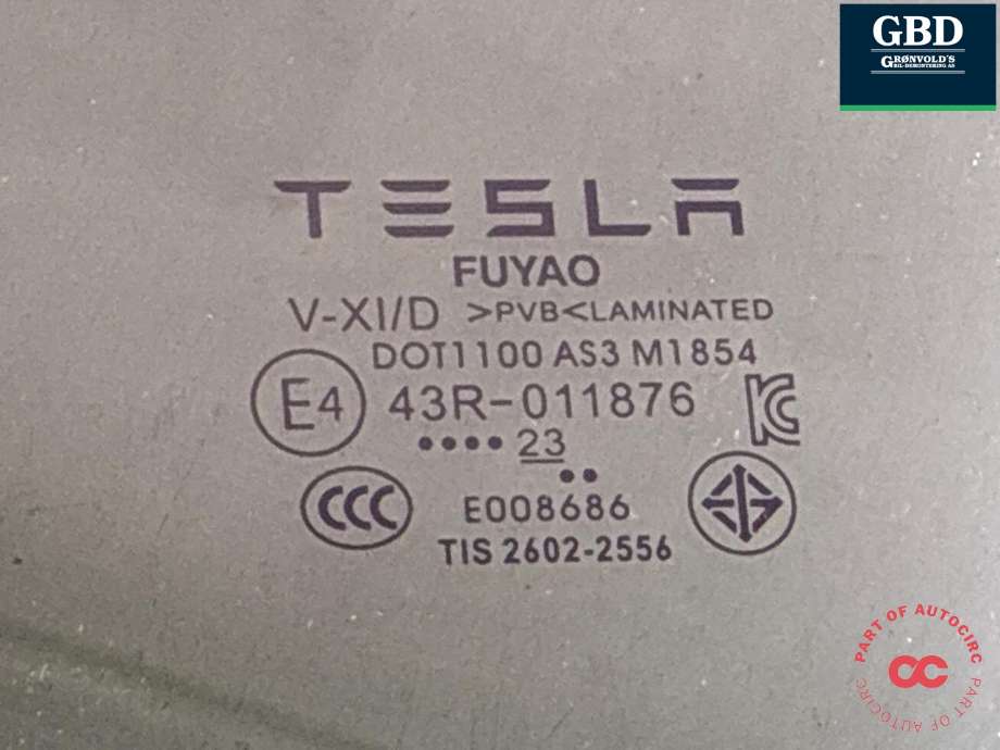 Siderute venstre bak til Tesla Model Y 2021-2024 (Type I) (|E4 43R-011876)