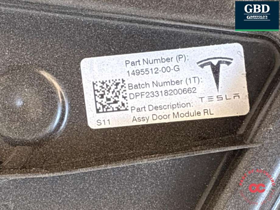 Ruteheis høyre foran til Tesla Model Y 2021-2024 (Type I)  (|052023 A4042)