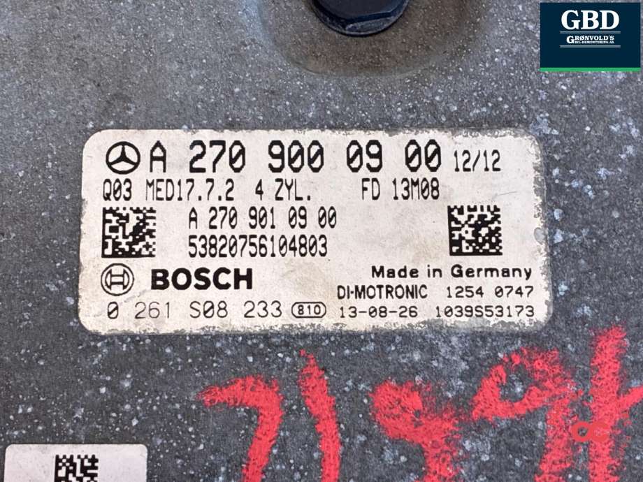 Styreenhet motor til Mercedes A-Klasse 2012-2018 (W176) (W176) (A 270 900 09 00|)