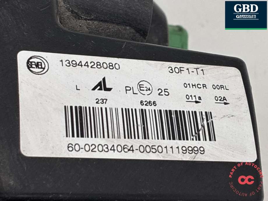 Frontlykt venstre halogen til Fiat Ducato 2014-->>  (46862294|)