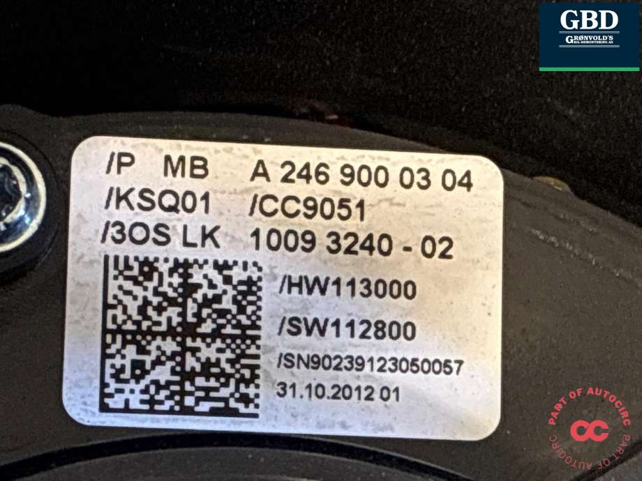 Bryter combi til Mercedes CLA 2013-2019 (C117) (C117) (A 246 900 90 09  9051|A 246 900 47 06  9051|A246 900 03 04)