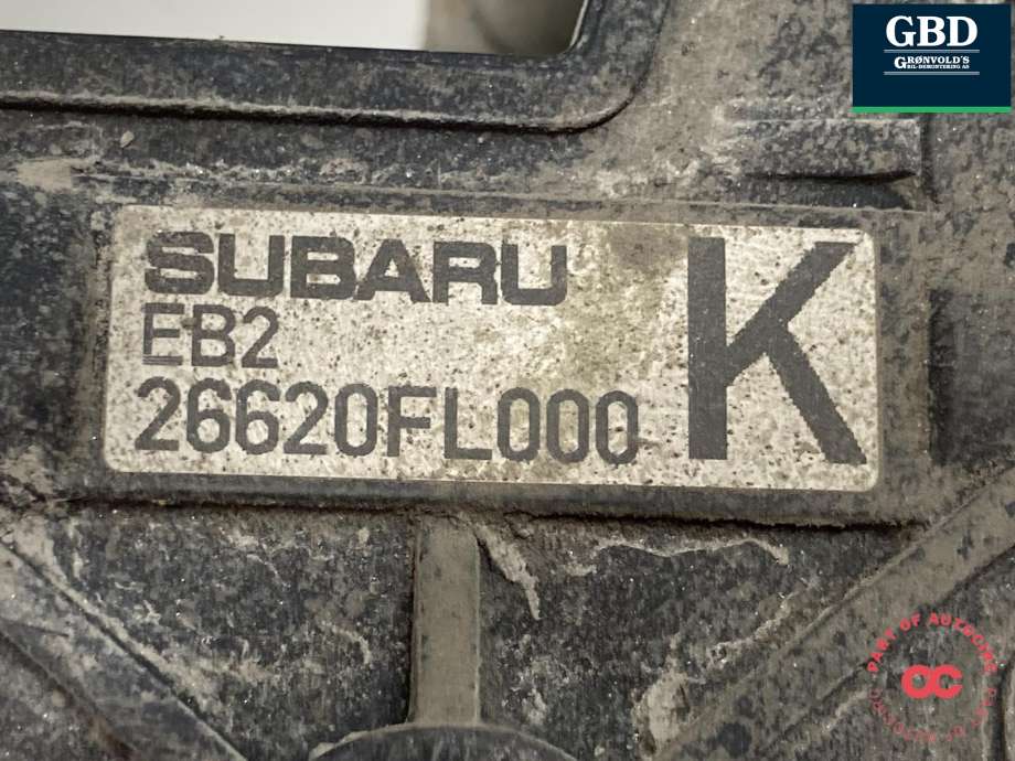 Bremsecaliper høyre bak, elektrisk til Subaru Impreza 2018-->> (Type V)  (26634AL001|26620FL000|)