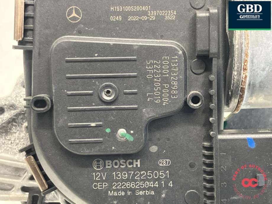 Viskermotor frontrute komplett m/overføring til Mercedes EQC 2019-->>  (A 253 820 07 01|A 253 820 97 00|1 397 225 051)