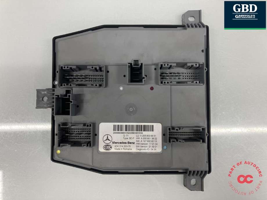 Styreenhet (SAM - Signal Acquisition Module) til Mercedes EQC 2019-->> (HELLA|A 205 900 66 51|A 205 901 39 22|5DK 014 333-70)