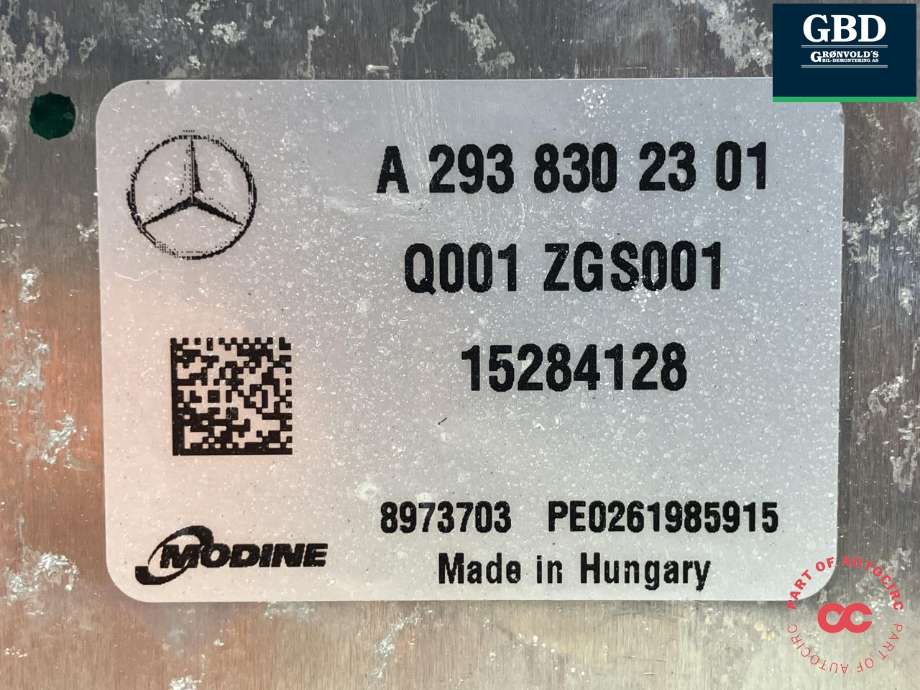 Aircondition diverse til Mercedes EQC 2019-->>  (MODINE|A 293 830 24 01|A 293 830 23 01|15284128)