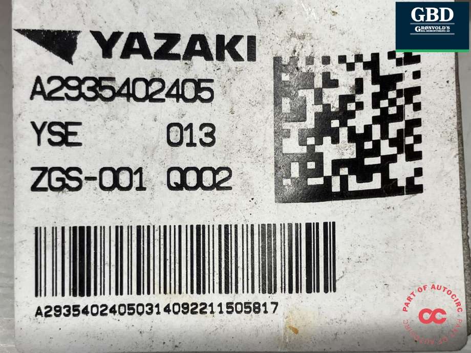 Kabel høy volt (HV) elbil til Mercedes EQC 2019-->>  (YAZAKI|A 293 540 24 05|)