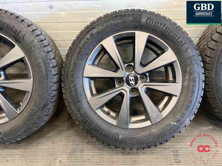 Hjulsett aluminium vinter til Hyundai Inster 2025-->>  (CONTINENTAL|185-65R15 6MM|5.5JX15H2|0525)