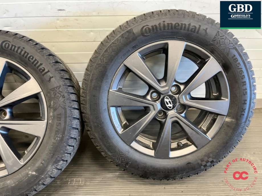 Hjulsett aluminium vinter til Hyundai Inster 2025-->>  (CONTINENTAL|185-65R15 6MM|5.5JX15H2|0525)