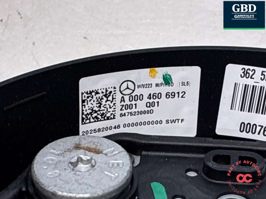 Ratt til Mercedes E-Klasse 2016-2023 (W213) (W213) (A 099 460 89 06 9E38|A 099 460 49 10 9E38|)
