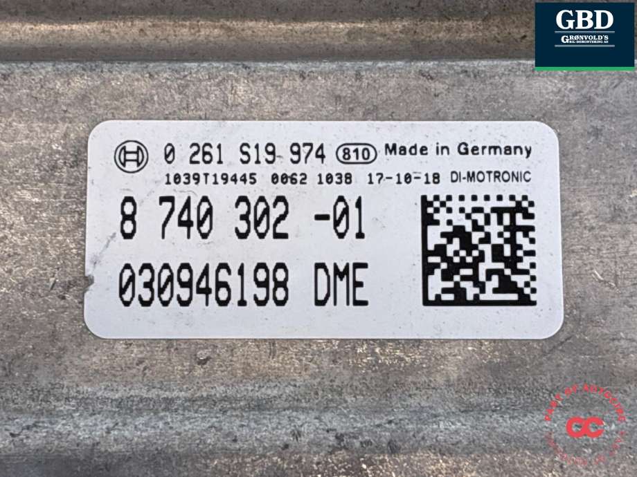 Styreenhet motor til BMW 5-Serie 2017-->> (G30/G31) (G30/G31) 