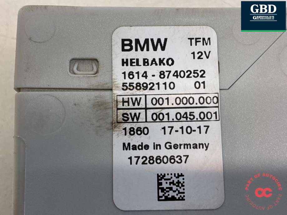 Styreenhet drivstoffpumpe til BMW 5-Serie 2017-->> (G30/G31) (G30/G31)