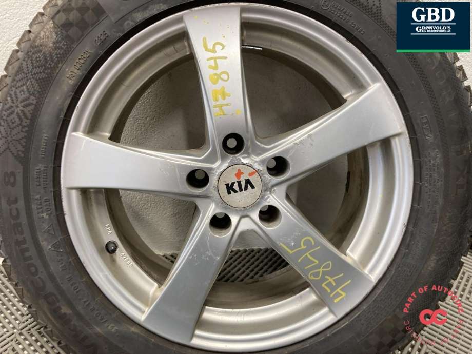 Hjulsett aluminium vinter til Kia Sportage 2010-2016 (Type III)  (CONTINENTAL|VIKING CONTACT 8|225/60R17 H XL PROD 2025|7.5JX17H2 ET38)
