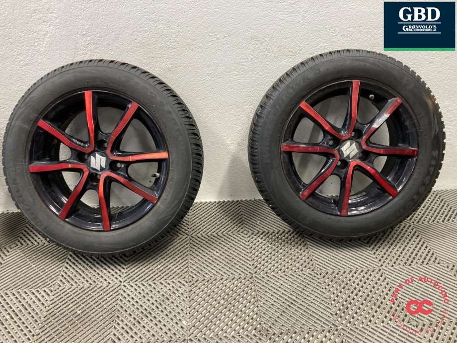 Hjulsett aluminium vinter til Suzuki Ignis 2016-->> (Type II)  (FIRESTONE PIGGFRI|WINTERHAWK 4 PROD 2025|175/65R15|5.5JX15H2 ET40)