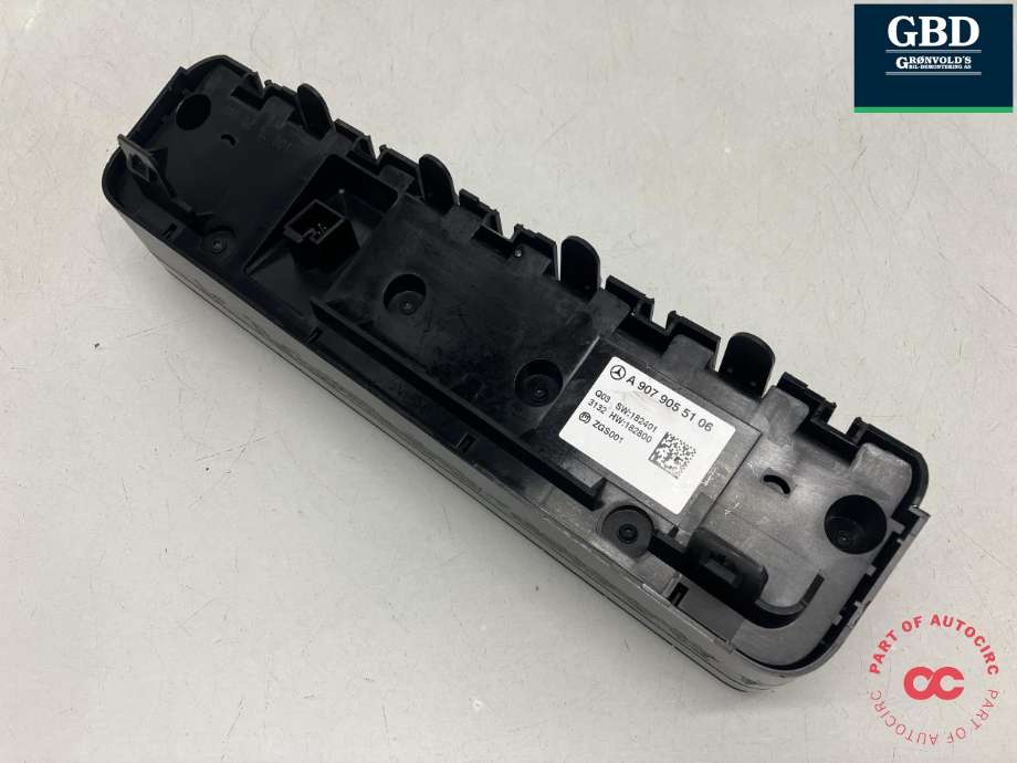 Varmeapparat betjening til Mercedes Sprinter 2018-->> (907/910) (907/910) (A 907 905 51 06|)