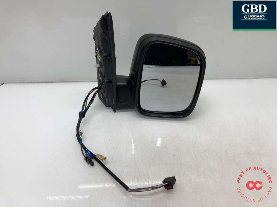 Speil høyre til VW Caddy 2010-2015 (Type III, Fase 2)  (2K5 857 508 AP 9B9|2K5 857 508 AE 9B9|)