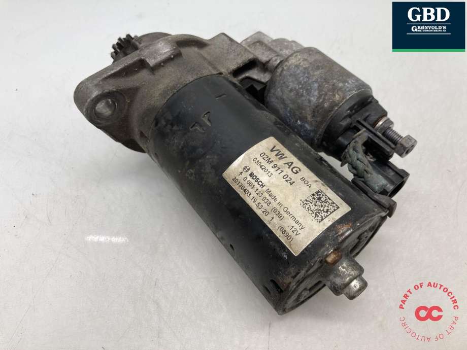 Starter diesel til VW Caddy 2010-2015 (Type III, Fase 2)  (|02M 911 024)